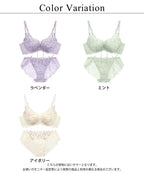 《Leene》マニョリアレースブラ＆ショーツ