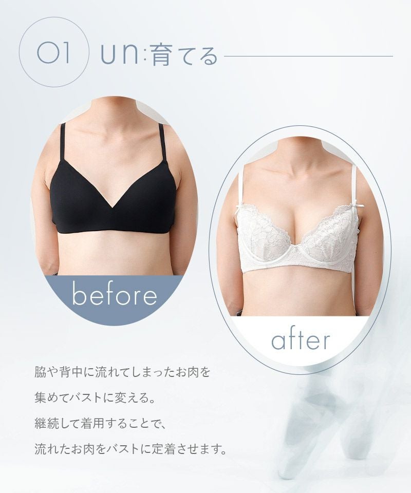 《Pliea》un ポワントレースブラ＆ショーツ