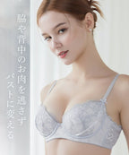 《Pliea》un ポワントレースブラ＆ショーツ