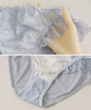 《Pliea》un ポワントレースブラ＆ショーツ