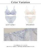 《Pliea》un ポワントレースブラ＆ショーツ