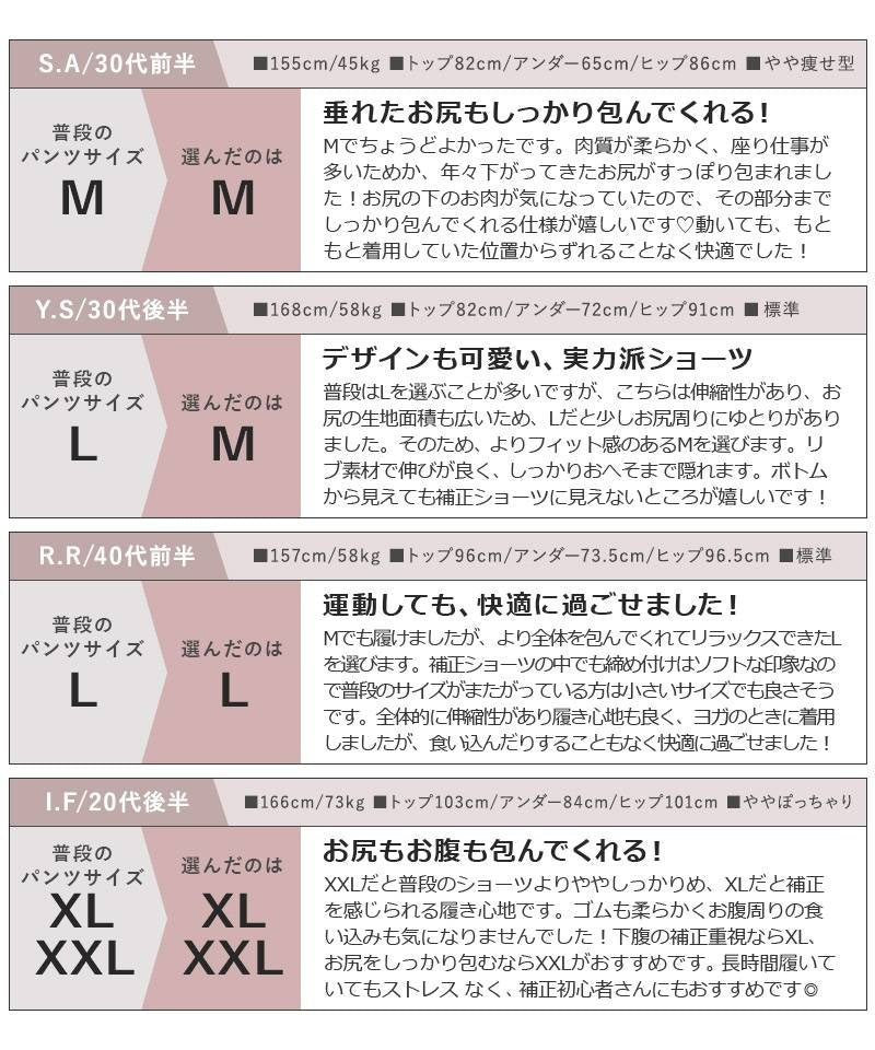 リブストレッチ骨盤ガードルショーツ【ミドル丈/ハイウエスト丈】