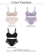 《vivante》リフレレースブラ&ショーツ
