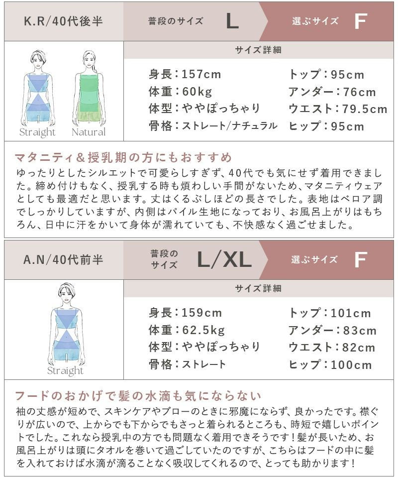 湯上がりタオルワンピース