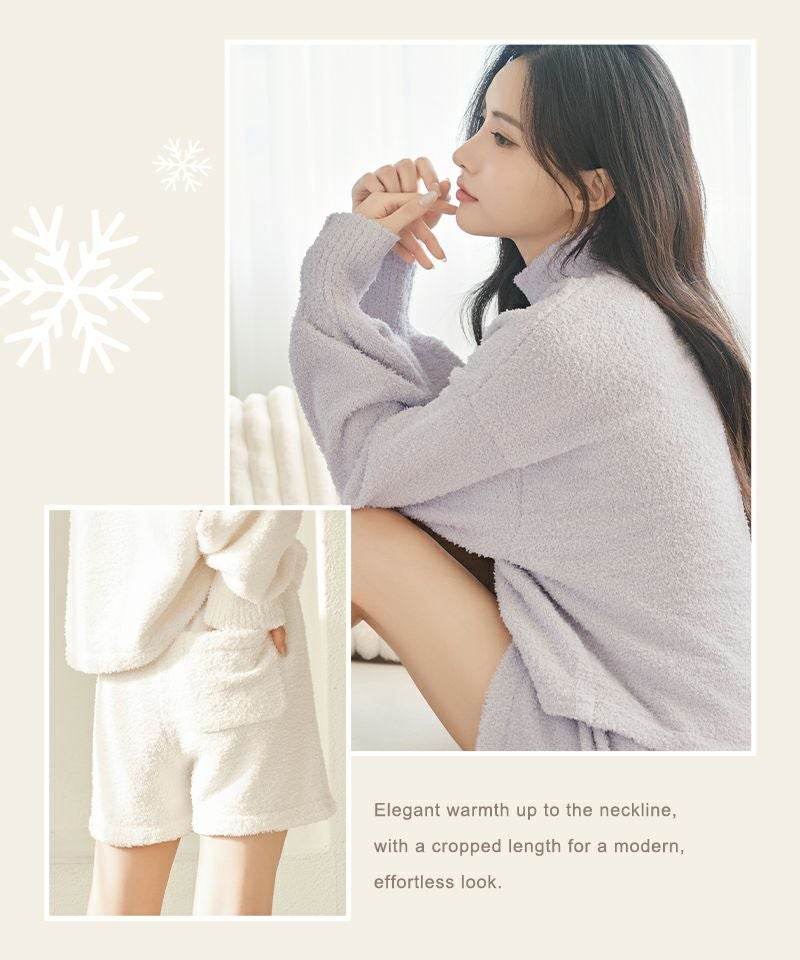 《P.snow》もこもこルームウェア トップス＆ショートパンツ 選べるトップス3type