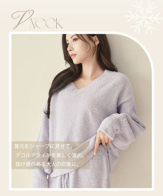 《P.snow》もこもこルームウェア トップス＆ショートパンツ 選べるトップス3type