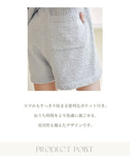 《P.snow》もこもこルームウェア トップス＆ショートパンツ 選べるトップス3type