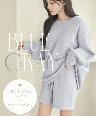 《P.snow》もこもこルームウェア トップス＆ショートパンツ 選べるトップス3type