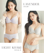 《Leene》シルキーヴェールブラ&ショーツ
