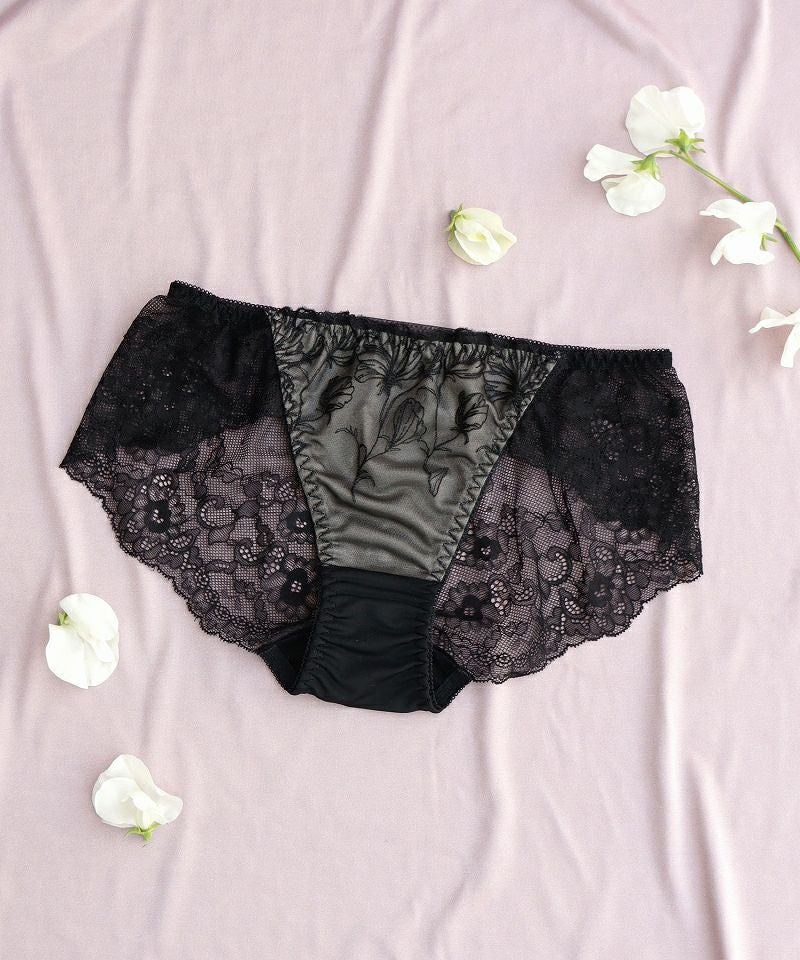 《BraJelly》フリリアレースバックショーツ【ショーツ単品】