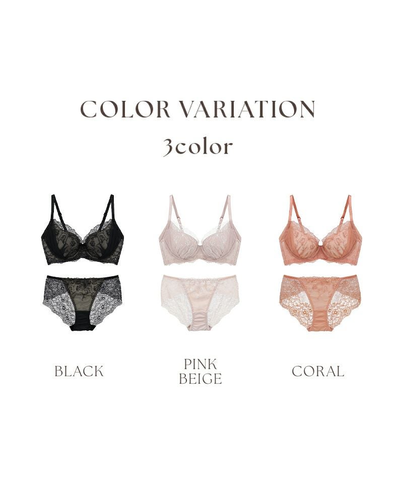 《BraJelly》フリリアレースブラ＆ショーツ