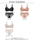 《BraJelly》フリリアレースブラ＆ショーツ