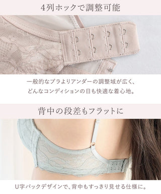 《ぷにぷにブラ》リボンレースブラ【ブラ単品】