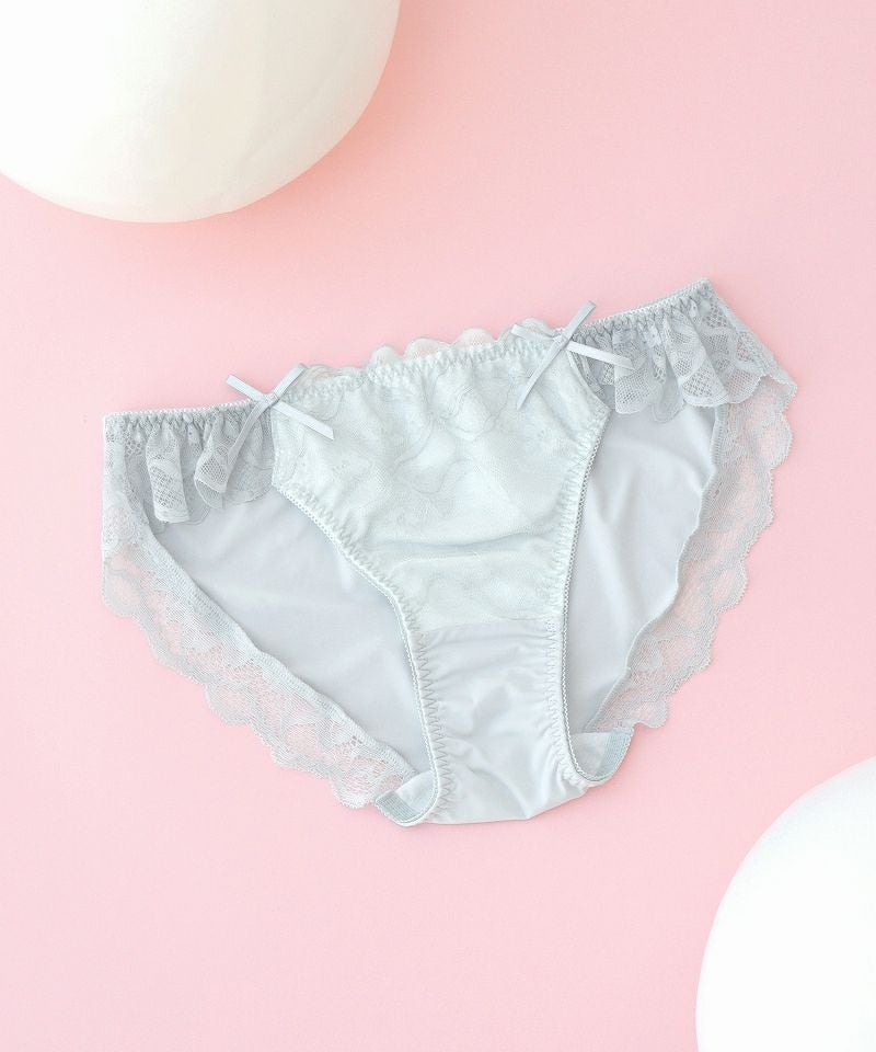 《ぷにぷにブラ》リボンレースフルバックショーツ【ショーツ単品】
