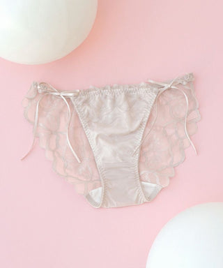 《ぷにぷにブラ》リボンレース レースバックショーツ【ショーツ単品】