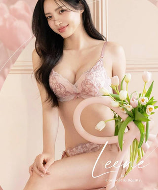 《Leene》チューリップレースブラ＆ショーツ