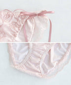 《Leene》チューリップレースブラ＆ショーツ