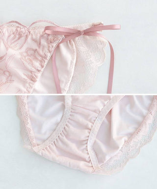 《Leene》チューリップレースブラ＆ショーツ