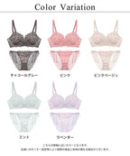 《ぷにぷにブラ》リボンレースブラ＆ショーツ