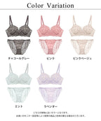 《ぷにぷにブラ》リボンレースブラ＆ショーツ