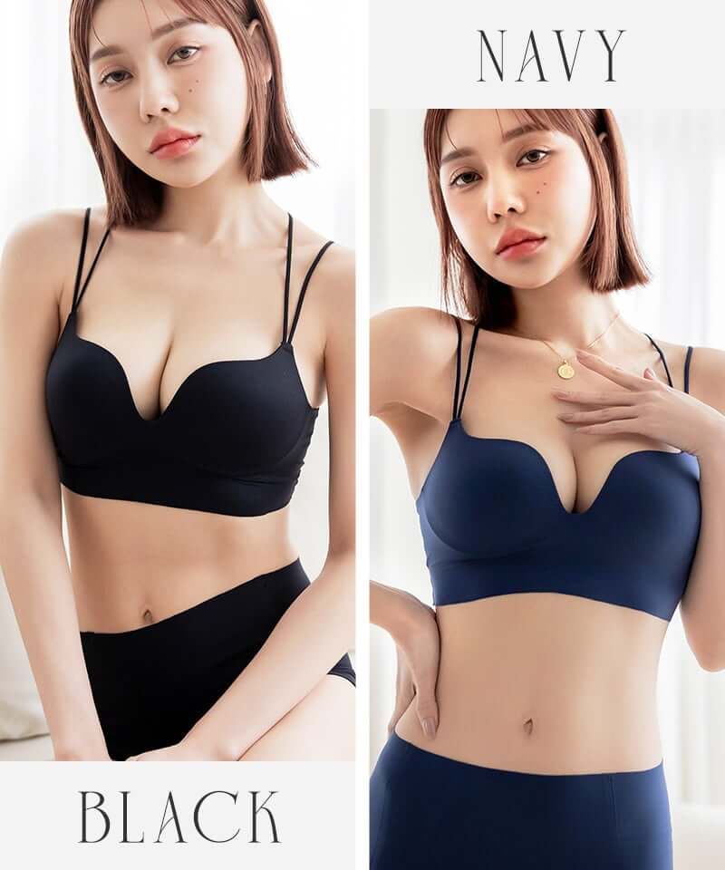 【再入荷】ひびかないブラ MiSEL-ミセル- シームレス ノンワイヤーブラ＆ショーツ