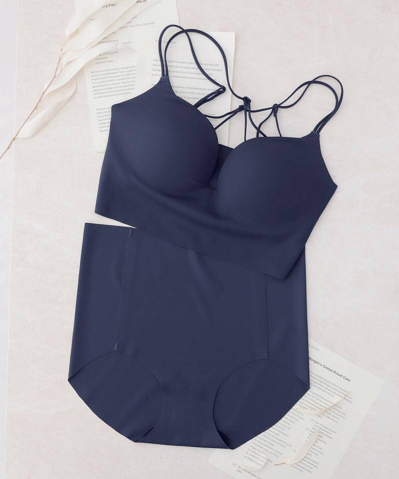 【再入荷】ひびかないブラ MiSEL-ミセル- シームレス ノンワイヤーブラ＆ショーツ