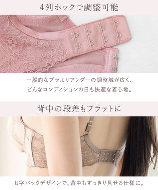 《ぷにぷにブラ｜Canvas Me》リリィアートブラ＆ショーツ