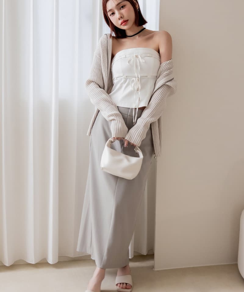 カップ付きツインリボンビスチェ《BRAmone Fashion Easy》
