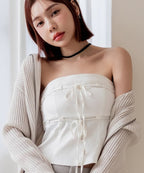 カップ付きツインリボンビスチェ《BRAmone Fashion Easy》
