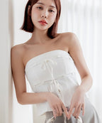 カップ付きツインリボンビスチェ《BRAmone Fashion Easy》