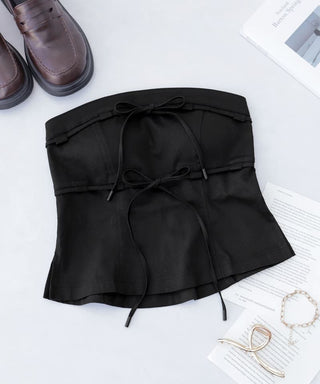 カップ付きツインリボンビスチェ《BRAmone Fashion Easy》