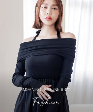 肩リボンカップ付きトップス《BRAmone Fashion Glamorous》