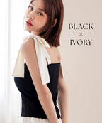 肩リボンカップ付きトップス《BRAmone Fashion Glamorous》