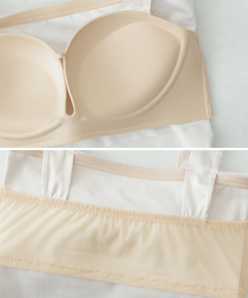 肩リボンカップ付きトップス《BRAmone Fashion Glamorous》