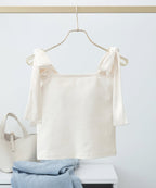 肩リボンカップ付きトップス《BRAmone Fashion Glamorous》