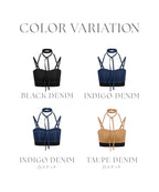 チョーカー付きデニムハーフトップ《BRAmone Fashion Glamorous》
