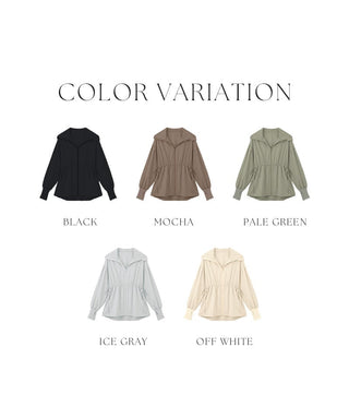 【再入荷】水陸両用UVカットパーカー ウエストギャザータイプ