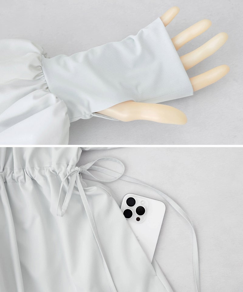 【再入荷】水陸両用UVカットパーカー ウエストギャザータイプ