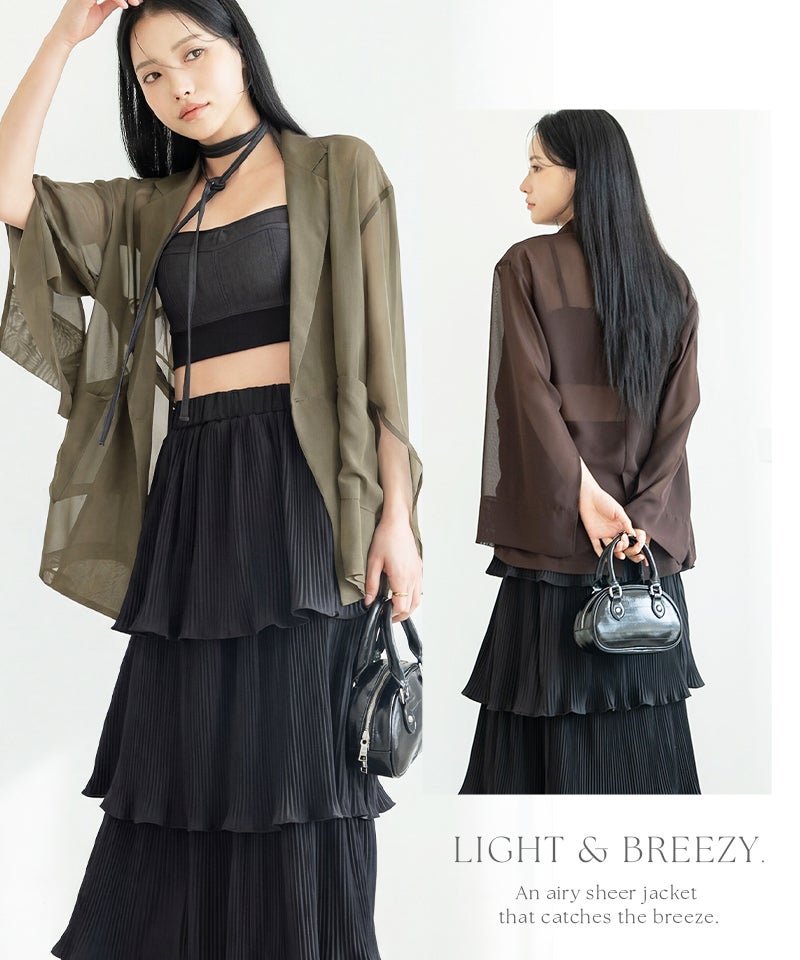 接触冷感シアージャケット