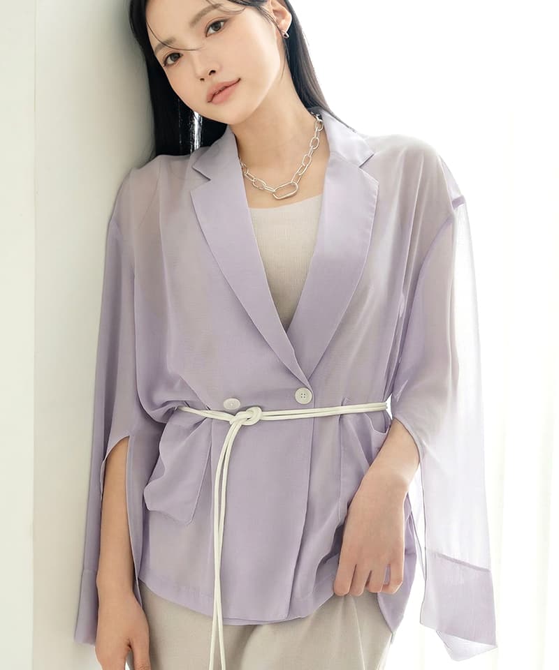 接触冷感シアージャケット