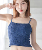 フラワーレースブラトップ【単品/ブラトップ&ショーツ】《BRAmone Fashion Glamorous》