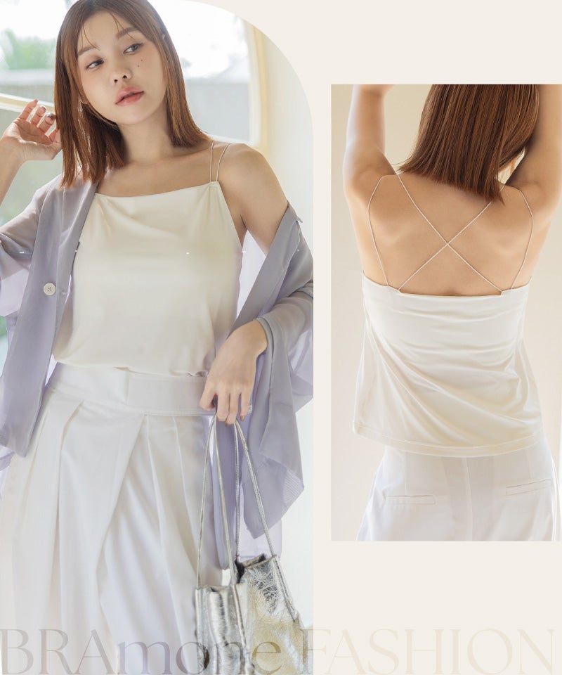 細ストラップ ブラトップ《BRAmone Fashion Glamorous》