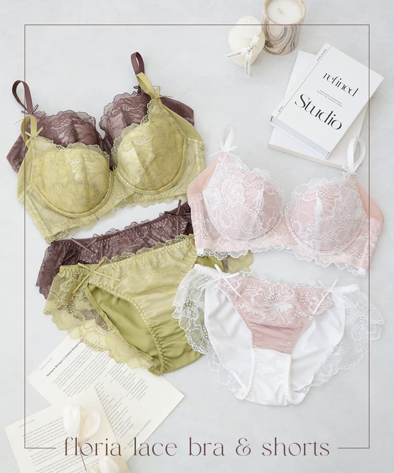 【NEW】《Brajelly》フロリアレースブラ＆ショーツ