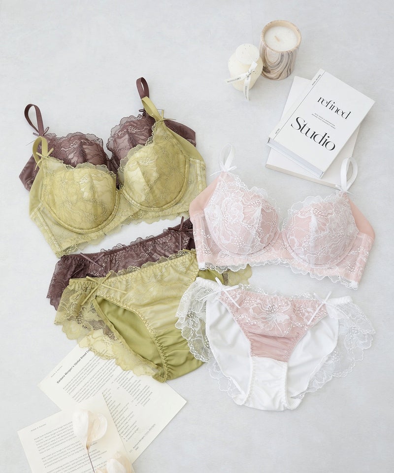【NEW】《Brajelly》フロリアレースブラ＆ショーツ