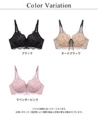 《ぷにぷにブラ》ペタルレースアップブラ【ブラ単品】