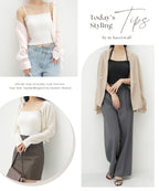 【今季限定カラー追加】3WAYシャーリングブラトップ《BRAmone Fashion Glamorous》