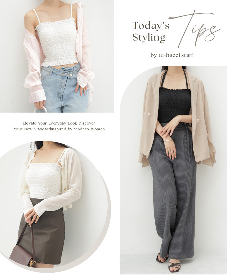 【今季限定カラー追加】3WAYシャーリングブラトップ《BRAmone Fashion Glamorous》