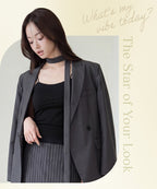 リブツインストラップブラトップ《BRAmone Fashion Glamorous》