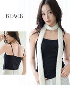 リブツインストラップブラトップ《BRAmone Fashion Glamorous》