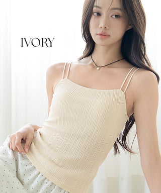 【新色追加】リブツインストラップブラトップ《BRAmone Fashion Glamorous》